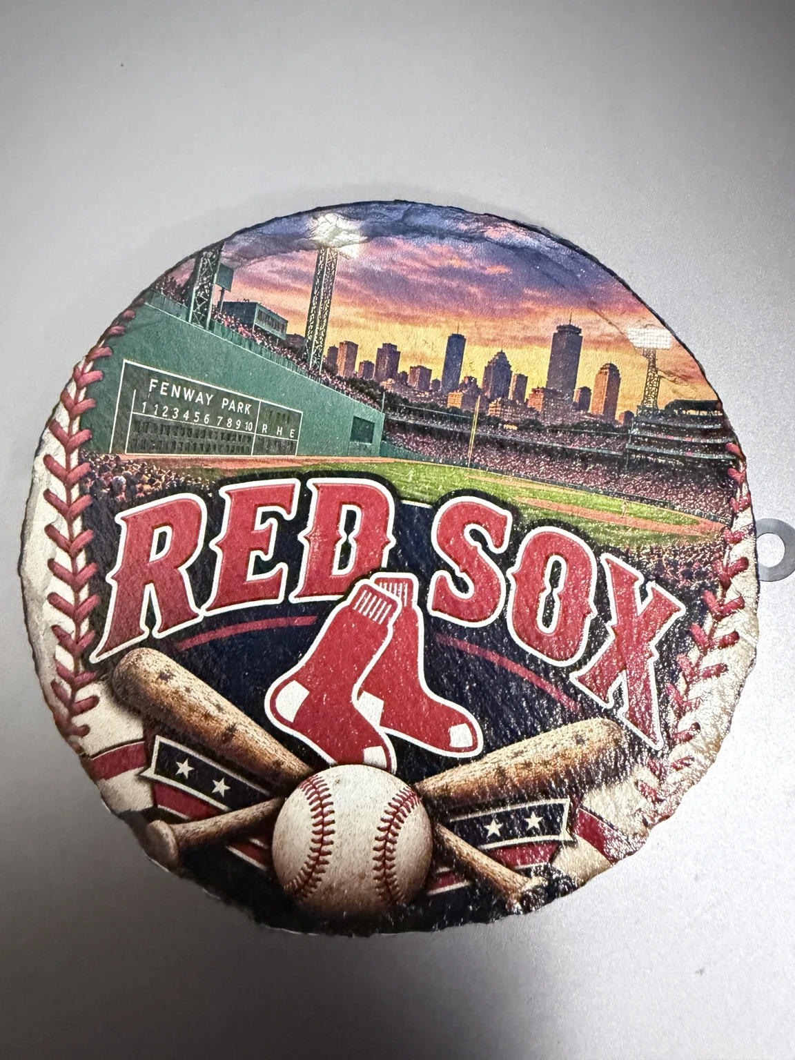 Finished Boston Red Sox coaster